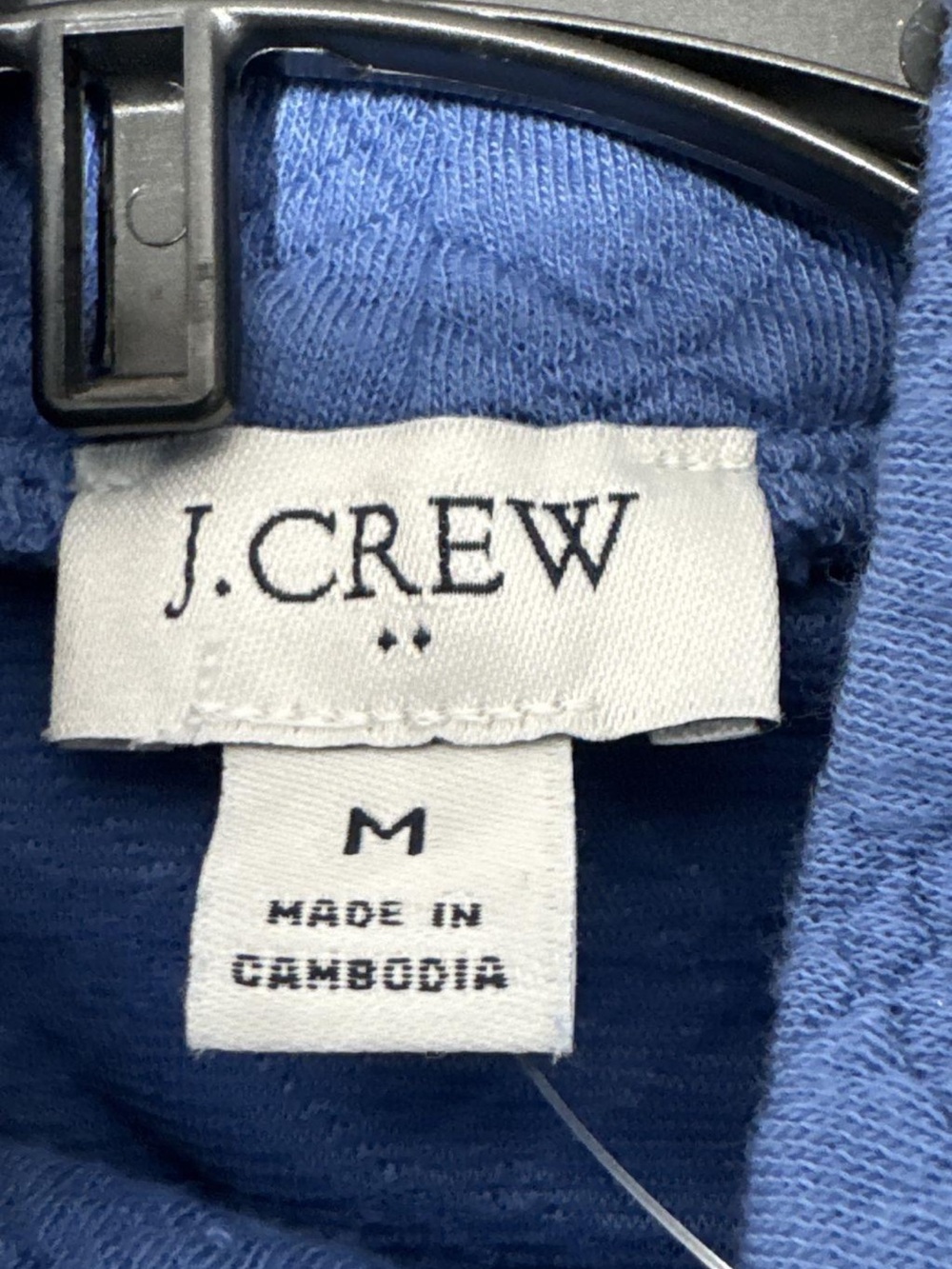 J. Crew Quilted Blue Turtleneck Sweater - Picture 3 of 3